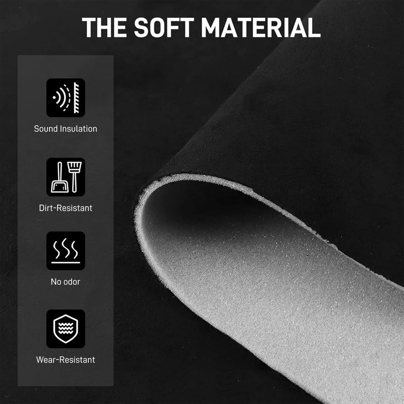 MODIGT 118" L x 60" W Black Suede Headliner Fabric with Foam Backing Material - Tube Packaging - Automotive/Home Micro-Suede Headliner Fabric for Car Replacement/Repair/DIY - Image 3